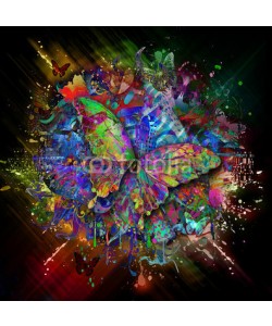 reznik_val, яркий фон с бабочками