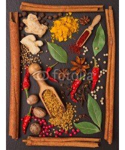 andriigorulko, still life with spices and herbs in the frame
