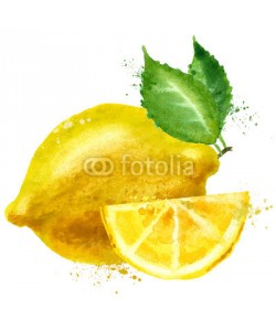 ~ Bitter ~, lemon vector logo design template. fruit or food icon.