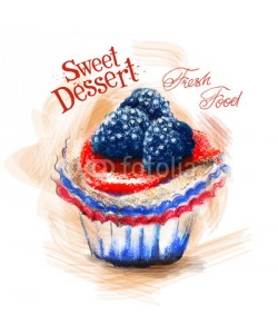 ~ Bitter ~, dessert vector logo design template. cake or fresh food icon.