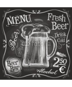 ~ Bitter ~, pub vector logo design template. beer mug or menu board icon.