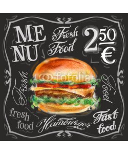 ~ Bitter ~, fast food vector logo design template.  hamburger, burger or