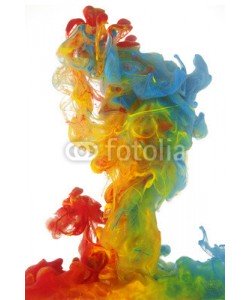 Leigh Prather, Clouds of bright colorful ink mixing in water
