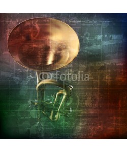lembit, abstract grunge sound background with trumpet