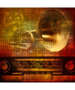 lembit, abstract grunge sound background with trumpet