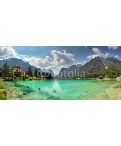 TTstudio, Panorama of Lake dobbiaco, Dolomites mountain