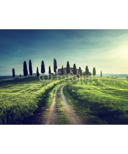 Iakov Kalinin, Classic Tuscan views in spring sunset time,  Pienza, Italy