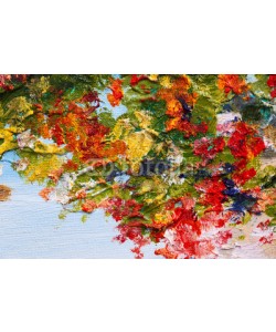 max5799, Abstract background. Oil painting - flowers