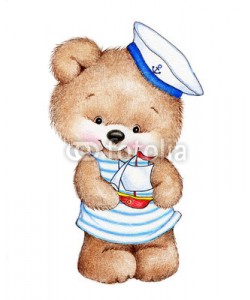 ciumac, Cute Teddy bear sailor
