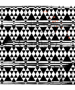Kirsten Hinte, abstract  seamless pattern background, with triangles, strokes and splashe