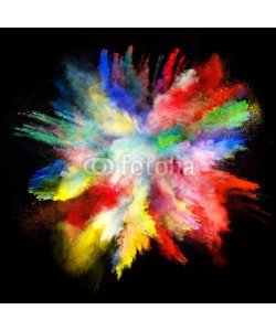 Lukas Gojda, Launched colorful powder on black background