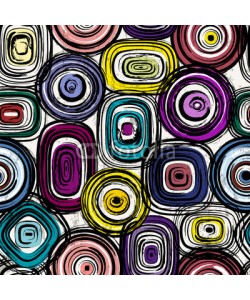 Kirsten Hinte, seamless background pattern, with circles/oval, strokes and spla