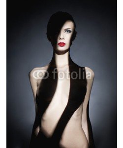George Mayer, Gorgeous young lady with shadow on her body