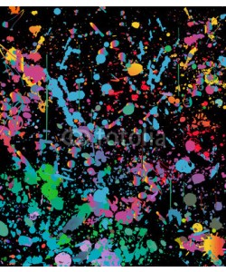 HAKKI ARSLAN, Abstract color splash illustration on black background. (NO TRANSPARENCY)