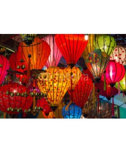 amadeustx, Paper lanterns on the streets of old Asian  town