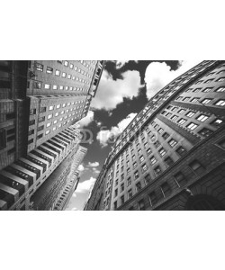 MaciejBledowski, Black and white photo of buildings in Manhattan, NYC.