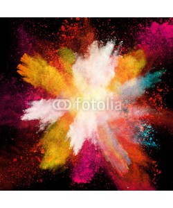 Lukas Gojda, Launched colorful powder on black background