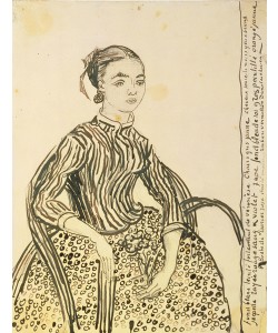 Vincent van Gogh, Portrait of a Young Girl, 1888 (ink on paper)