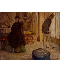 Edgar Degas, Interior with Two Figures, 1869 (oil on canvas)