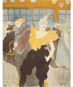 Henri de Toulouse-Lautrec, The Clownesse in the Moulin Rouge, 1897 (colour litho)