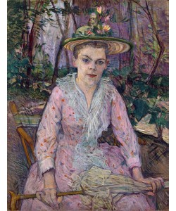 Henri de Toulouse-Lautrec, Woman with an Umbrella, 1889 (w/c, gouache & tempera on cardboard)