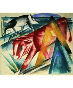 Franz Marc, Animals, 1913 (w/c on paper)