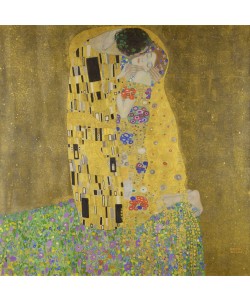 Gustav Klimt, The Kiss, 1907-08 (oil on canvas)