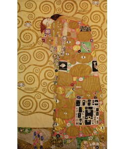 Gustav Klimt, Fulfilment (Stoclet Frieze) c.1905-09 (tempera, w/c) (see 259350 for detail)