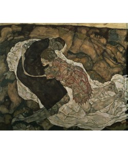 Egon Schiele, Death and the Maiden (Mann und madchen), 1915