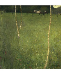 Gustav Klimt, Farmhouse with Birch Trees, 1900 (oil on canvas)