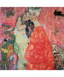Gustav Klimt, The Girlfriends, 1916-17 (oil on canvas) (destroyed in 1945)