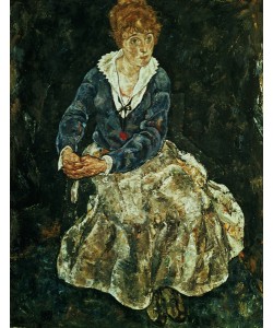 Egon Schiele, The Artist's wife seated, c.1912