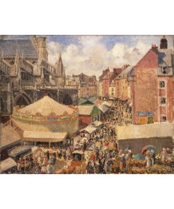 Camille Pissarro, The Fair in Dieppe, Sunny Morning, 1901 (oil on canvas)