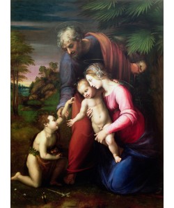 Sanzio of Urbino Raphael, Holy Family with John the Baptist, 1513/14