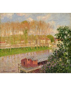 Camille Pissarro, Sunset at Moret-sur-Loing, 1901 (oil on canvas)