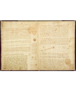 Leonardo da Vinci, A page from the Codex Leicester, 1508-12 (sepia ink on linen paper)