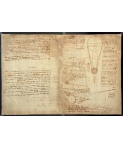 Leonardo da Vinci, Studies of the Illumination of the Moon, A page from the Codex Leicester, 1508-12 (sepia ink on linen paper)