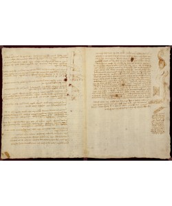 Leonardo da Vinci, Scientific diagrams, from the 'Codex Leicester', 1508-12 (sepia ink on linen paper)