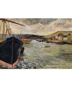 Paul Gauguin, Port at Rouen (oil on canvas)