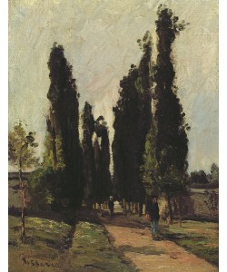 Camille Pissarro, Road to Corot's Studio (oil on canvas)