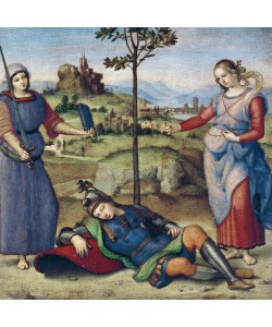 Raphael, Vision of a Knight, c.1504 (oil on poplar)