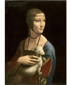 Leonardo da Vinci, The Lady with the Ermine (Cecilia Gallerani), 1496 (oil on walnut panel)