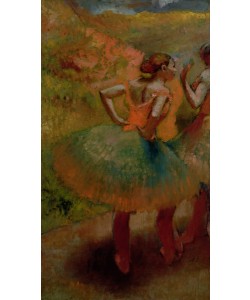 Edgar Degas, Dancers Wearing Green Skirts, c.1895 (oil on canvas)