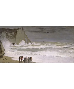 Claude Monet, Rough Sea at Etretat, 1868-69 (oil on canvas)