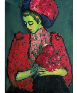 Alexej von Jawlensky, Young Girl with Peonies, 1909 (oil on canvas)