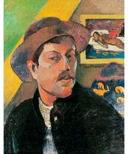 Paul Gauguin, Self Portrait in a Hat, 1893-94 (oil on canvas)