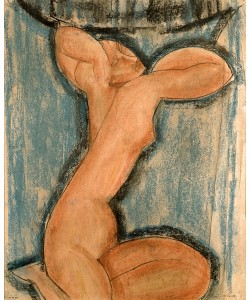 Amedeo Modigliani, Caryatid, 1911 (pastel on paper)