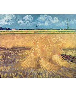 Vincent van Gogh, Wheatfield with Sheaves, 1888 (oil on canvas)