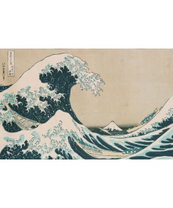 Katsushika Hokusai, The Great Wave off Kanagawa, from the series '36 Views of Mt. Fuji' ('Fugaku sanjuokkei') pub. by Nishimura Eijudo (woodblock print)
