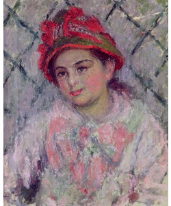 Claude Monet, Portrait of Blanche Hoschede (1864-1947) as a Young Girl, c.1880 (oil on canvas)